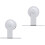 vidaXL conjunto de ferragens para portas de correr, aço, branco, 183 cm 6