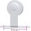 vidaXL conjunto de ferragens para portas de correr, aço, branco, 183 cm 4