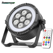 Par-licht, 14 x 6W RGBW LED, verbeterd model met DMX512 en stembediening voor feesten en theater