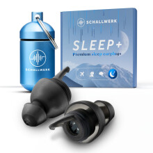 Schallwerk Sleep+ – hearing protection ear plugs for sleeping – muffles noise & snoring – ideal for quiet sleep and against snoring