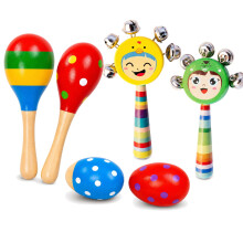 Maracas, 6Pcs Colourful Percussion Instruments Set