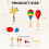 Maracas, 6Pcs Colourful Percussion Instruments Set 2