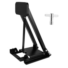Amagogo Bass Drum Practice Pad Percussion Parts Folding Sturdy Easy to Install Resuable Portable Drum Pedal Connection for Training