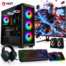 Intel Core i5 Gaming PC Bundle with 16GB RAM, GT730 4GB Graphics, 1TB HDD + 128GB SSD, 22-Inch Monitor & Speakers