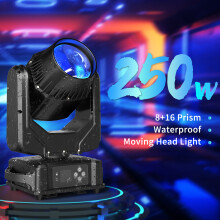 LED bewegende kop lichtbundel, 250W, waterdicht, DMX512, voor podium en disco