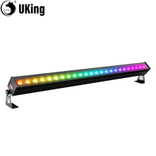 U'King wandwasserlicht, 100W, 24x3W RGB LED, IP65 waterdicht, zwart, voor buitenverlichting