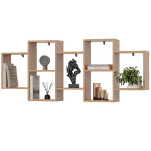 EstiloHome Wandregal ZENDA 160 x 65 cm Buche – Hängeregal für Bücher und Deko, 18 mm Platten, bis 20 kg