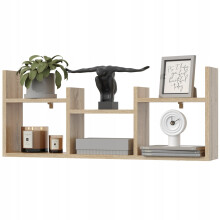 EstiloHome Wandregal FILO 97 x 40 cm Eiche Sonoma – Hängeregal für Bücher und Deko, 18 mm Platten, bis 10 kg