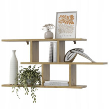 EstiloHome Wandregal LINEA 100 x 45 cm Eiche Artisan – Hängeregal für Bücher und Deko, 18 mm Platten, bis 10 kg