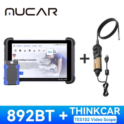 MUCAR 892BT OBD2 diagnosetool, AI-ondersteuning, bidirectionele besturing en ECU-codering voor auto
