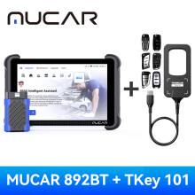 MUCAR 892BT OBD2 diagnosetool, AI-ondersteunde scanner met ECU-codering en 35 resetfuncties voor voertuigen