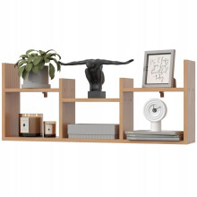 EstiloHome Wandregal FILO 97 x 40 cm Buche – Hängeregal für Bücher und Deko, 18 mm Platten, bis 10 kg
