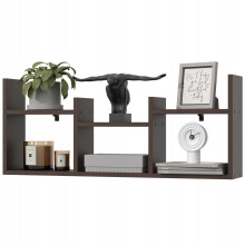 EstiloHome Wandregal FILO 97 x 40 cm Wenge – Hängeregal für Bücher und Deko, 18 mm Platten, bis 10 kg