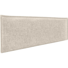 DHOME cabeceira de linho natural liso com rebordo, bege, 160 cm, para quarto moderno