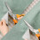 KUONIIY Pinking Shears 2 Pcs Serrated Scalloped Edges with a Thread S 5