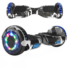 RCB Hoverboards for Kids and Adults 6.5 inch, Hoverboards with Bluetooth - Speaker - Colorful LED Lights, Hover Board Gift for Kids and Teenager