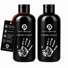EVMT Liquid Chalk 250ml 2 Pack – Big Bottle Gym Chalk, Lifting & Climbing