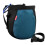 MoKo Rock Climbing Chalk Bag, Drawstring, Black & Royal Blue 1