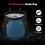 MoKo Rock Climbing Chalk Bag, Drawstring, Black & Royal Blue 2