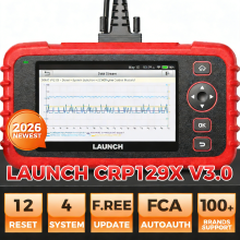 LAUNCH CRP129X V2.0, OBDII diagnostische scanner, 4 systeemdiagnoses en 12 gratis resetservices
