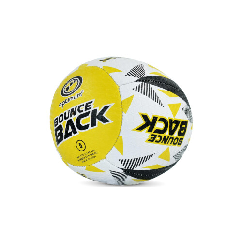 Optimum Optimum Bounce Back Rugby Ball with Ball Pump for Solo Training 1