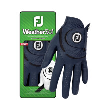 FootJoy WeatherSof Women's Golf Glovee, Left Hand (for Right Handed Golfer), Navy, L EU