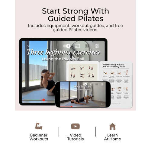 Pilates Kit | Pilates Equipment Set for Home Workouts | Accessories & Guide 1