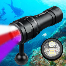 Wurkkos DL07 3000lm Scuba Dive Light, 100m IPX8 Underwater Flashlight