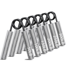 ZEAGUS Grip Strength Trainer 6 Pack,50-300LB Metal Hand Grip Strengthener,Non-Slip Heavy-Duty Forearm Exerciser,Hand Gripper for Muscle Building and H