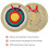 Blendra Archery Target Round 50cm for Recurve, Longbow & Compound Bow 3