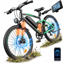 Finbike M50 Electric Bikes for Adults, 27.5" Mountain Bike with 36V 13Ah Battery, 4-Link Suspensions Shock Absorption, 120KM Max Range, 7-Speed Derail
