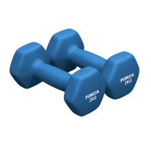 FORZA Neoprene Hex Dumbbells | Pair of Dumbbells with Non-Slip Grip – Ergonomic Design for Strength Training & Home Workouts – Available in Multip