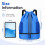 Pinboov Waterproof Drawstring Bag, PE Kit Bag with Shoe Compartment Blue 2