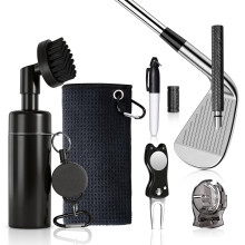 Vicloon Golf Club Cleaner Brush Essential, 6 Set Golf Accessories, golf Essentials Kit With Club Cleaner Brush & Towel, Golfs Groove Sharpener, Markin