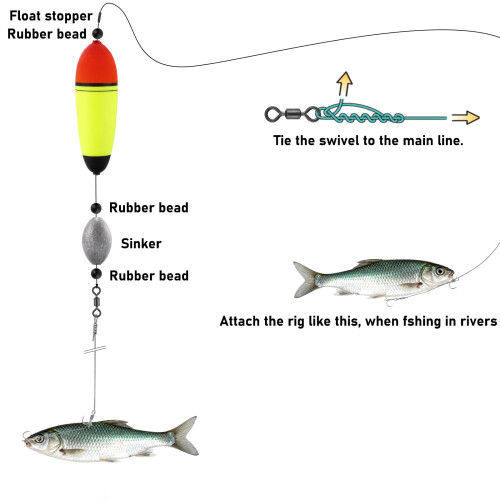 Alwonder PIKE FLOAT Complete Accessory Kit Set for Pike Fishing 20g 2