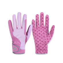 Harrison Howard All Season Kids Horse Riding Gloves, Comfortable Non-Slip Light Equestrian Gloves for Horseback Riding Training,Pink, Age 10-12 Years