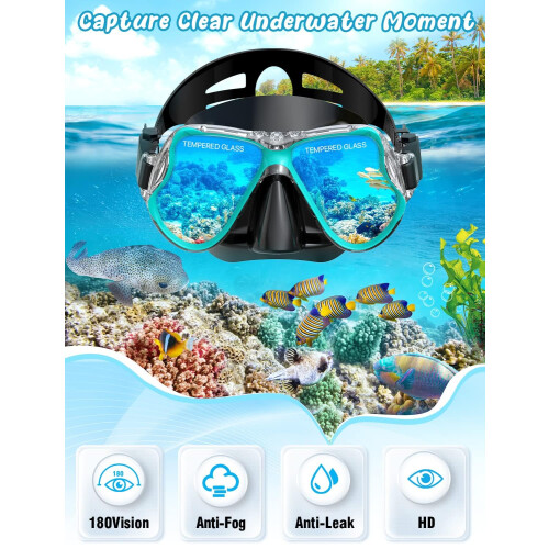 Zenoplie Snorkel Set Adults, with Flippers 1