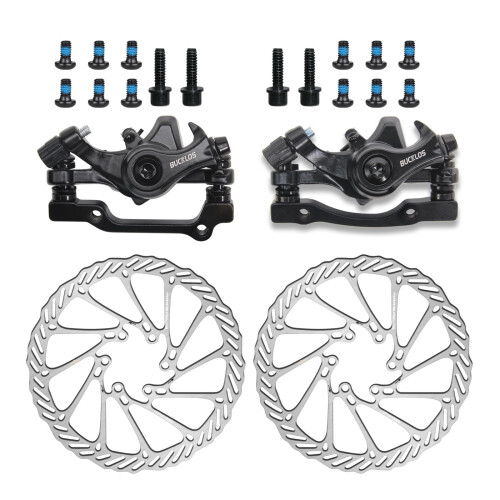 AEYINO Bicycle Disc Mechanical Brake Kit Line Pulling Disc Brakes Caliper