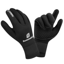 Summshall Wetsuit Gloves 3MM Neoprene Gloves Water Resistance Thermal Antislip Warm Swimming Gloves for Men Women Spearfishing Surfing Rafting Kayakin