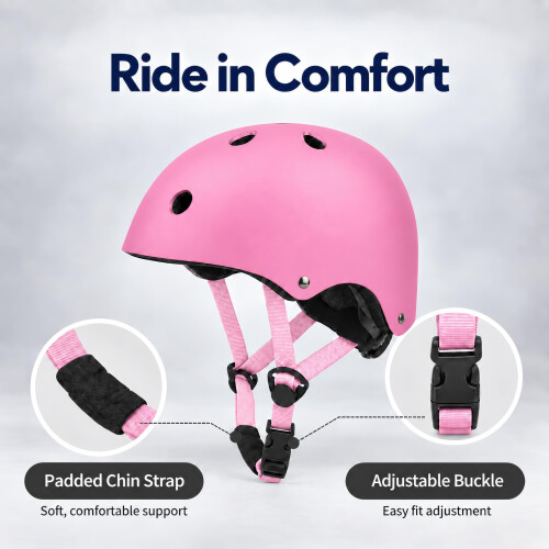Skateboard Helmet (Pink, S) 1