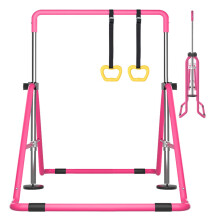 DOBESTS Folding Gymnastics Bar, Adjustable Height Kip Horizontal Bar