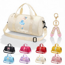 CGFN Personalised Dance Bag Girls Ballet Custom Name Kids Duffle