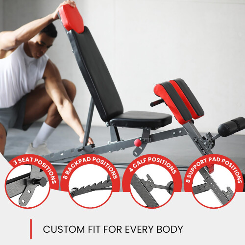Finer Form Multi-Functional Adjustable FID Weight Bench and Roman Chair 1