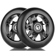 100mm Stunt Scooter Wheels Tires - Replacement Wheels, with Aluminum Alloy Rims and Anti-Lock Bearings, Scoot Ride Accessories for Scooters (2 Pieces