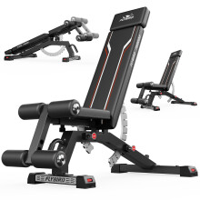 FLYBIRD Multi-Functional Weight Bench for Home Gym,Heavy Duty Adjustable Weight Bench,Vertical Storage,Space-Saving Workout Bench with 544KG Weight Ca