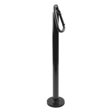 LFJ Weight Loading Pin, Fitness Olympic Weight Plate Loading Pin with Carabiner Home Gym Strength Training Lifting Holder Stand (Standard Plate Loadin