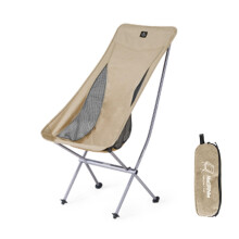Naturehike YL06 Camping Chair, Ultralight Outdoor Folding Portable Camp Chair with Storage Bag, High Back Compact Chair for Backpacking Hiking Picnic