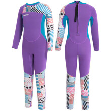 Gogokids Wetsuit Kids, 2.5mm Neoprene Thermal Swimsuit with UV Protection & Back Zipper, Full Wet Suits for Girls Boys Swimming in Cold Water, Surfing