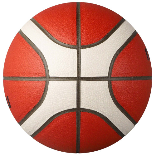 Molten Molten 4500 Premium Leather Basketball (6) (Tan/White) 1