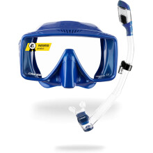 Cressi SF1 Square Mask, Freediving Mask, Blue Metal/Blue Metal